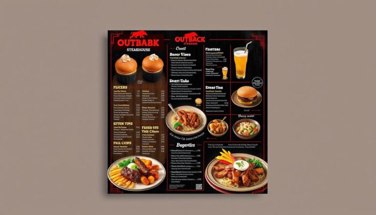 Outback Steakhouse Florence Menu