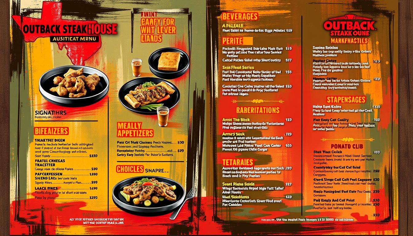 Outback Steakhouse Springfield Menu