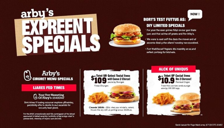 arby's menu specials