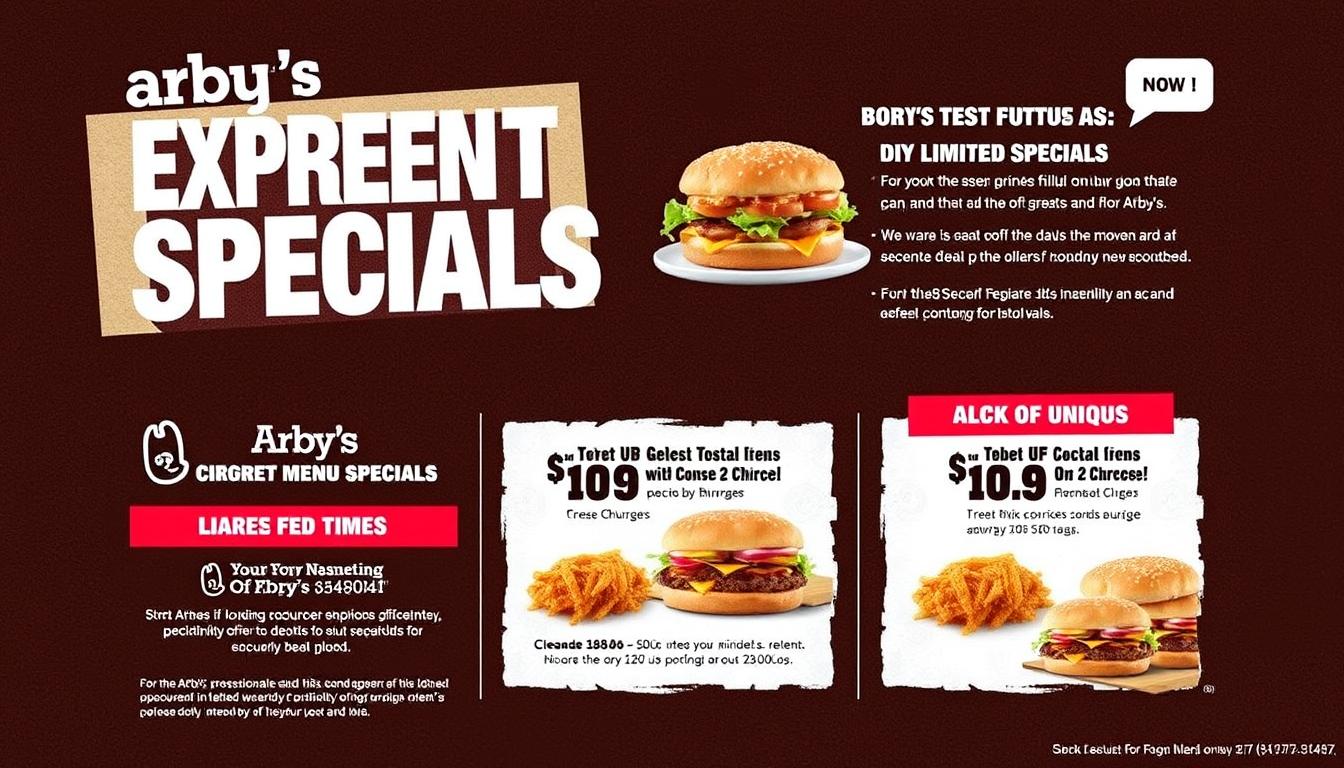 arby's menu specials