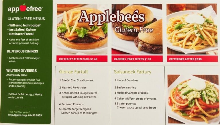 Applebee’s Gluten Free Menu with Prices
