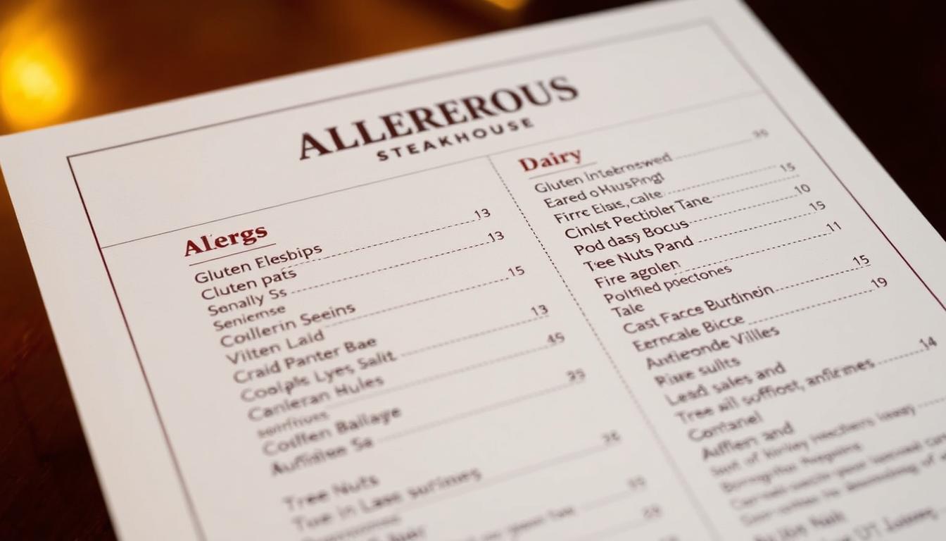 longhorn steakhouse allergen menu