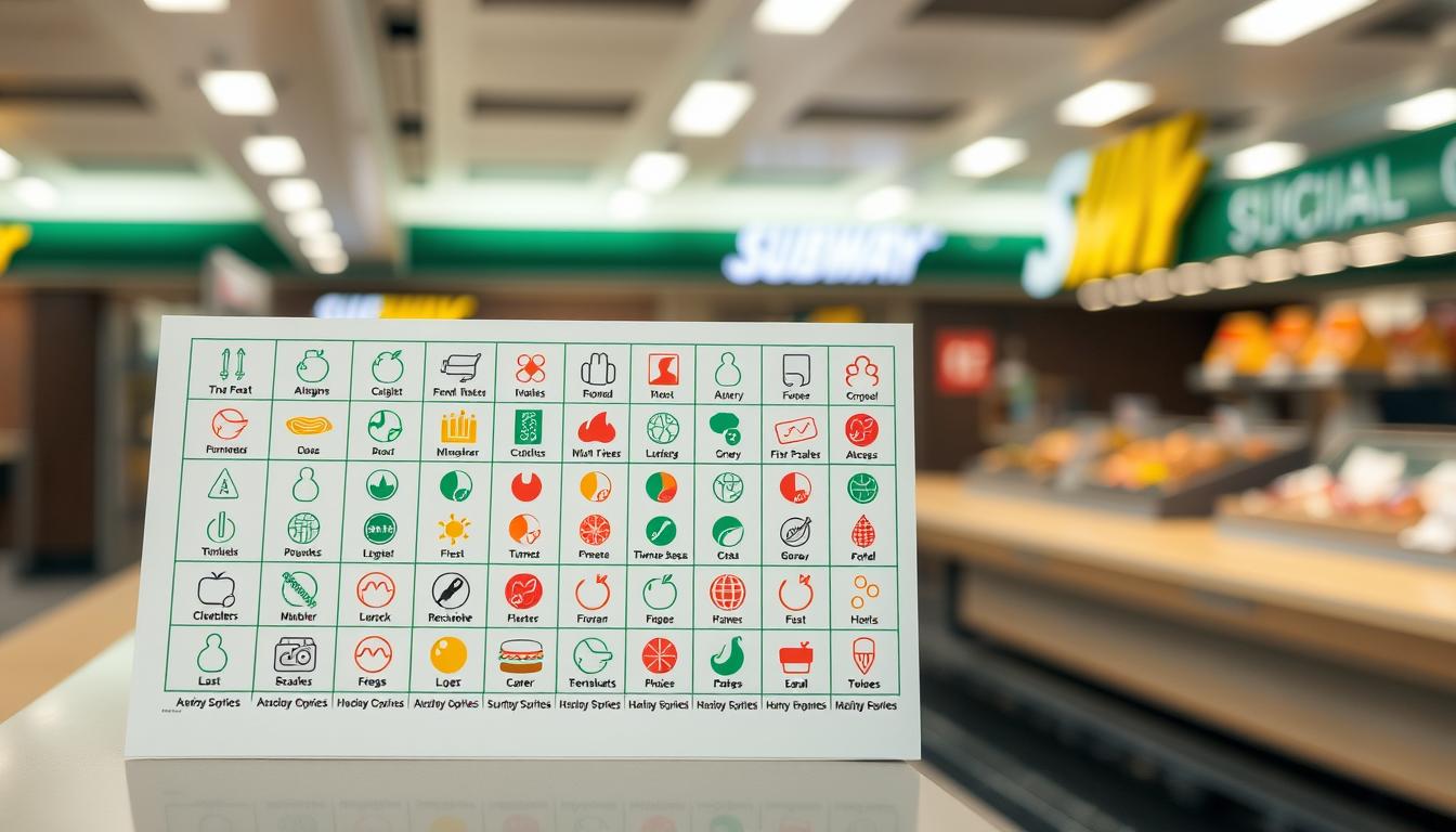 subway allergen menu