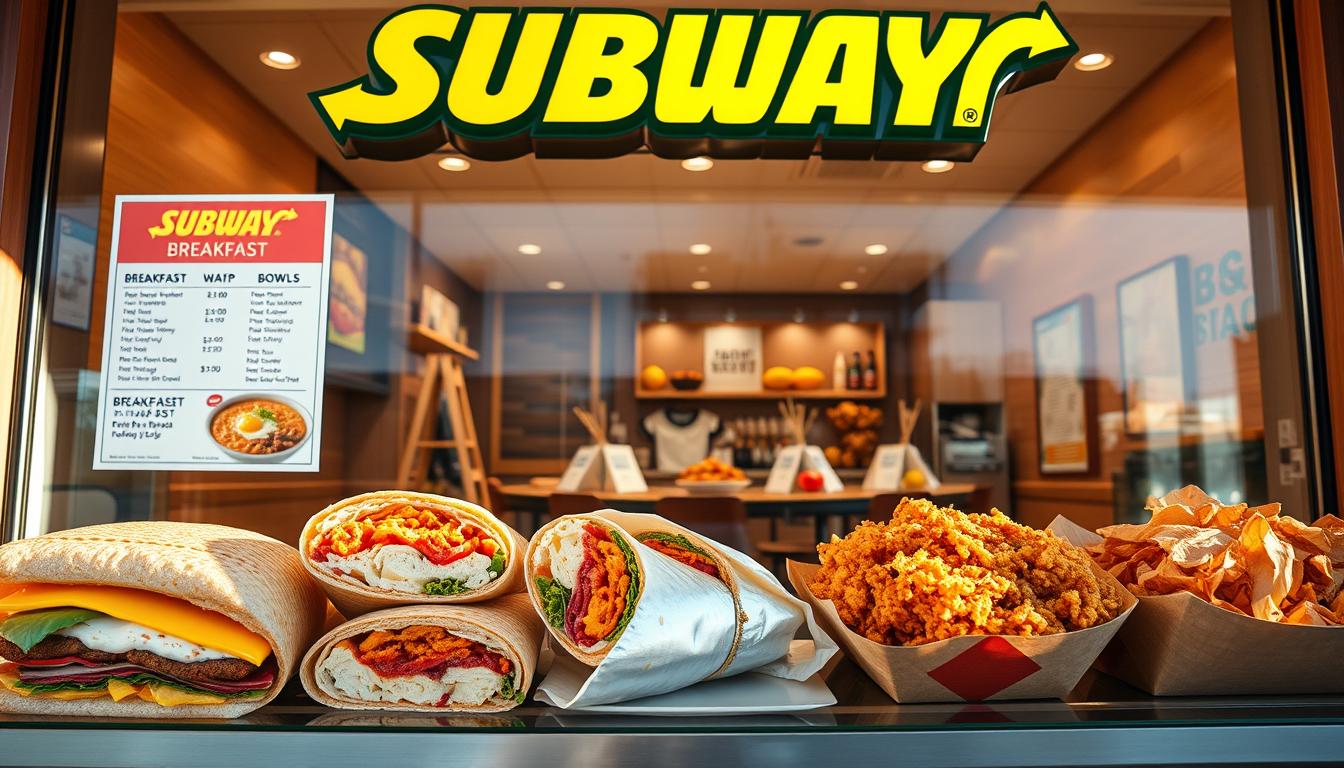 subway breakfast menu