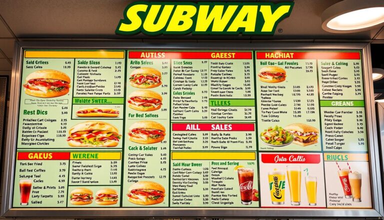 subway classic menu